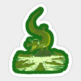 Breakdance crocodile Sticker